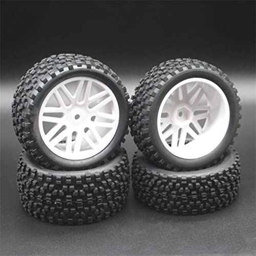 XEBRAD 4 STÜCKE 1/10 Off Road Buggy Felge Reifen Reifen, for HSP, for HPI, for Redcat, Ersatz, for HSP, 94166/94170/94107 66015alle RC-Autoreifen(White) von VXELY