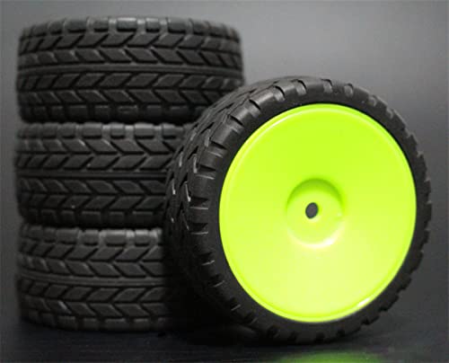 XEBRAD 4 STÜCKE Gummi RC Racing Reifen Auto On Road Felge, for HSP, for HPI, 901 ALLE 1/10, for HSP, 94123/94122/94103/D4/D3 RC-Autoreifen(901G-6017) von VXELY