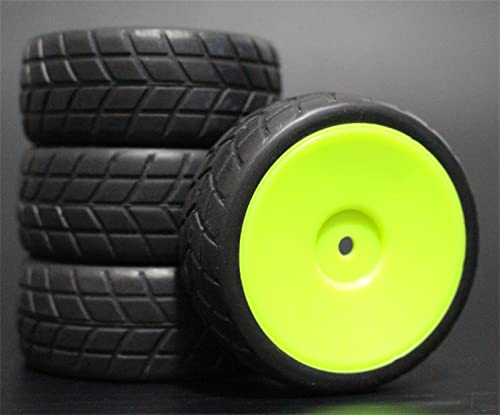 XEBRAD 4 STÜCKE Gummi RC Racing Reifen Auto On Road Felge, for HSP, for HPI, 901 ALLE 1/10, for HSP, 94123/94122/94103/D4/D3 RC-Autoreifen(901G-6083) von VXELY