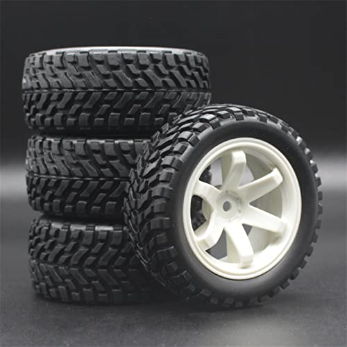 XEBRAD 4 Stück 1/16 RC On-Road Rallye-Reifen 75 mm, for HSP, 94123 94122 RC-Autoreifen(702-7004) von VXELY