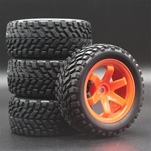 XEBRAD 4 Stück 1/16 RC On-Road Rallye-Reifen 75 mm, for HSP, 94123 94122 RC-Autoreifen(704-7004) von VXELY