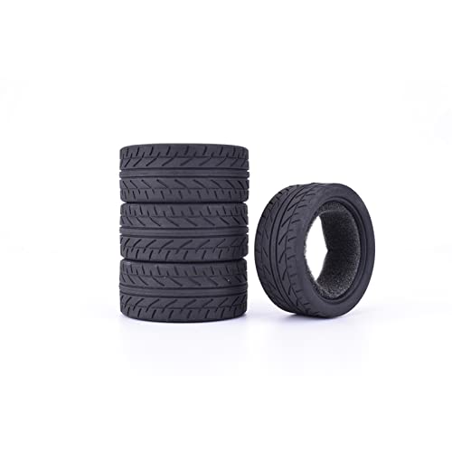 XEBRAD 4 Stück 26 mm Speed ​​Drift Gummireifen RC 1/10, for, for HPI, for HSP, for Kyosho, RC On-Road Racing Car Zubehör, for Hot Wheels, RC-Autoreifen(AX-8002) von VXELY