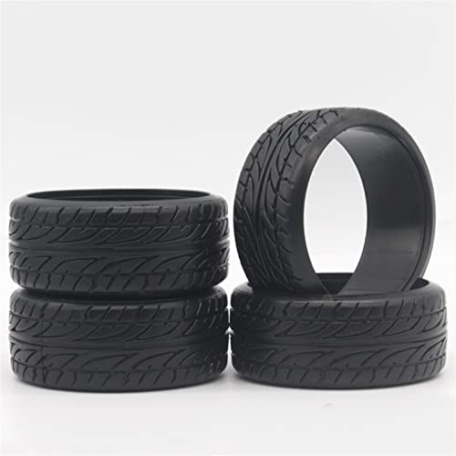 XEBRAD 4-teiliges RC-Car-On-Road-Racing-T-Drift-Reifen, 26 mm, 1/10, for HSP, for HPI, for Tamiya, for Yokomo, for HSP, 94123/94103 RC-Autoreifen(9017) von VXELY