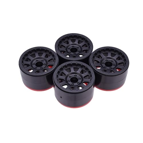 XEBRAD 4PCS AX- 2014 2, 2 Zoll Rad Felgen Hub Beadlock 1/10 RC Crawler, for Axial, SCX10, for Traxxas, RC-Autoreifen von VXELY
