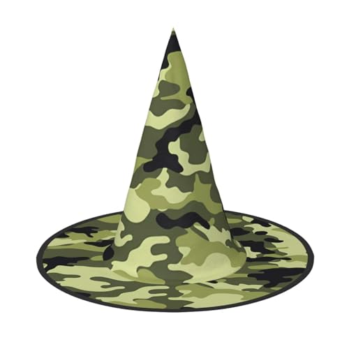 VXXNlnn 1 x Halloween-Hut – Hexen Camo Grün Druck Dekor Party Cosplay Rollenspiel Festival Karneval Stirnband für Festliche, Ostern VXXNlnn 1 x Halloween-Hut – Hexen Camo Grün Druck Dekor Party Cosplay Rollenspiel Festival Karneval Stirnband für Festliche, Ostern von VXXNlnn