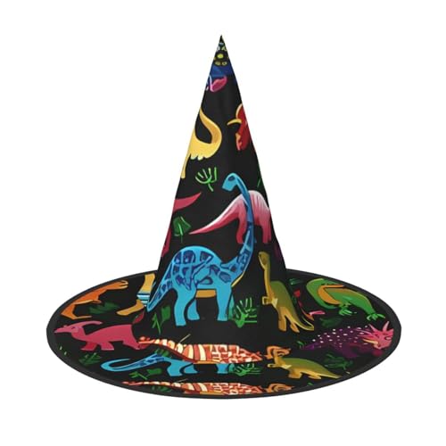 VXXNlnn 1 x Halloween-Hut – Hexen Cartoon Dinosaurier Druck Dekor Party Cosplay Rollenspiel Festival Karneval Stirnband für festlich, Ostern VXXNlnn 1 x Halloween-Hut – Hexen Cartoon Dinosaurier Druck Dekor Party Cosplay Rollenspiel Festival Karneval Stirnband für festlich, Ostern von VXXNlnn