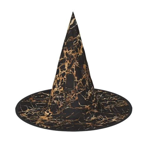 VXXNlnn 1 x Halloween-Hut – Hexen Gold Marmor Druck Dekor Party Cosplay Rollenspiel Festival Karneval Stirnband für Festliche, Ostern VXXNlnn 1 x Halloween-Hut – Hexen Gold Marmor Druck Dekor Party Cosplay Rollenspiel Festival Karneval Stirnband für Festliche, Ostern von VXXNlnn