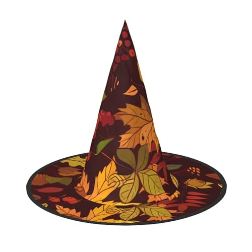 VXXNlnn 1 x Halloween-Hut – Hexen Herbst Blätter Druck Dekor Party Cosplay Rollenspiel Festival Karneval Stirnband für festlich, Ostern VXXNlnn 1 x Halloween-Hut – Hexen Herbst Blätter Druck Dekor Party Cosplay Rollenspiel Festival Karneval Stirnband für festlich, Ostern von VXXNlnn