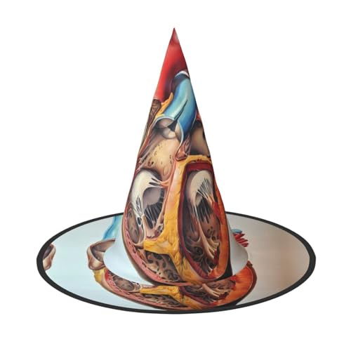 VXXNlnn 1 x Halloween-Hut – Hexen menschliche Anatomie Herz Diagramm Druck Dekor Party Cosplay Rollenspiel Festival Karneval Stirnband für Festliche, Ostern VXXNlnn 1 x Halloween-Hut – Hexen menschliche Anatomie Herz Diagramm Druck Dekor Party Cosplay Rollenspiel Festival Karneval Stirnband für Festliche, Ostern von VXXNlnn
