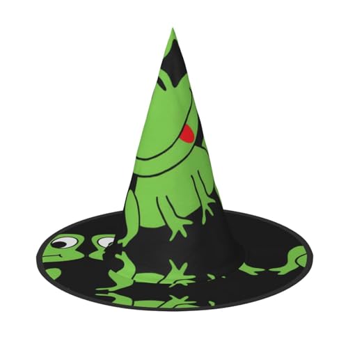 VXXNlnn 1 x Halloween-Hut – Hexen süßer Frosch Druck Dekor Party Cosplay Rollenspiel Festival Karneval Stirnband für Feste, Ostern VXXNlnn 1 x Halloween-Hut – Hexen süßer Frosch Druck Dekor Party Cosplay Rollenspiel Festival Karneval Stirnband für Feste, Ostern von VXXNlnn