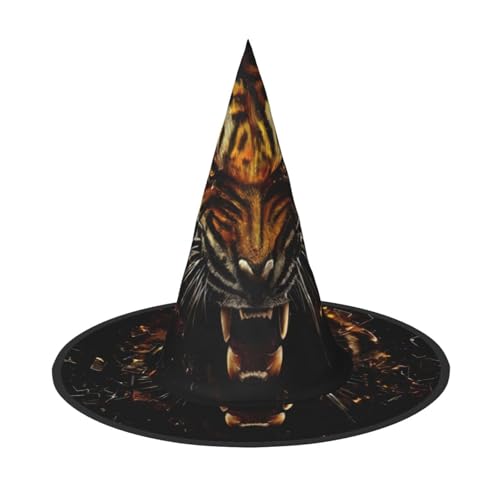 VXXNlnn 1 x Halloween-Hut – Hexen wilder Tiger-Druck Dekor Party, Cosplay, Rollenspiel, Festival, Karneval, Stirnband für Feste, Ostern VXXNlnn 1 x Halloween-Hut – Hexen wilder Tiger-Druck Dekor Party, Cosplay, Rollenspiel, Festival, Karneval, Stirnband für Feste, Ostern von VXXNlnn