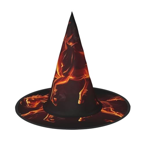 VXXNlnn 1 x Halloween-Hut – Hexenpferd-Druck, Dekoration, Party, Cosplay, Rollenspiel, Festival, Karneval, Stirnband für Feste, Ostern VXXNlnn 1 x Halloween-Hut – Hexenpferd-Druck, Dekoration, Party, Cosplay, Rollenspiel, Festival, Karneval, Stirnband für Feste, Ostern von VXXNlnn