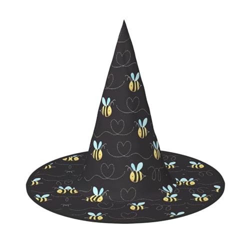 VXXNlnn Halloween-Hut – Hexen-Cartoon-Hummel-Druck, Dekoration, Party, Cosplay, Rollenspiel, Festival, Karneval, Stirnband für Feste, Ostern, 2 Stück von VXXNlnn