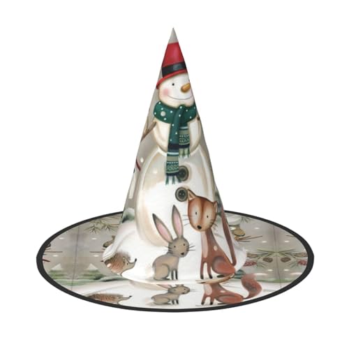 VXXNlnn Halloween-Hut – Hexen-Eule steht auf Schneemann, Druck, Dekoration, Party, Cosplay, Rollenspiel, Festival, Karneval, Stirnband für Feste, Ostern, 2 Stück von VXXNlnn