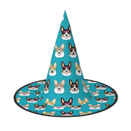 VXXNlnn Halloween-Hut – Hexen-Hunde-Druck, Dekoration, Party, Cosplay, Rollenspiel, Festival, Karneval, Stirnband für Feste, Ostern, 3 Stück VXXNlnn Halloween-Hut – Hexen-Hunde-Druck, Dekoration, Party, Cosplay, Rollenspiel, Festival, Karneval, Stirnband für Feste, Ostern, 3 Stück von VXXNlnn