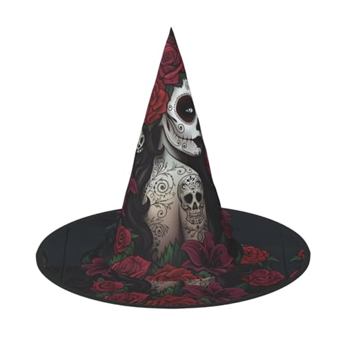 VXXNlnn Halloween-Hut – Hexen-Skelett-Frauen-Druck, Dekoration, Party, Cosplay, Rollenspiel, Festival, Karneval, Stirnband für Feste, Ostern, 2 Stück VXXNlnn Halloween-Hut – Hexen-Skelett-Frauen-Druck, Dekoration, Party, Cosplay, Rollenspiel, Festival, Karneval, Stirnband für Feste, Ostern, 2 Stück von VXXNlnn
