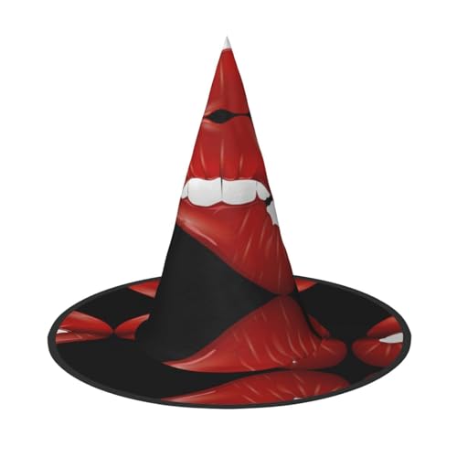 VXXNlnn Halloween-Hut – Hexenlippen-Druck, Dekoration, Party, Cosplay, Rollenspiel, Festival, Karneval, Stirnband für Feste, Ostern, 3 Stück VXXNlnn Halloween-Hut – Hexenlippen-Druck, Dekoration, Party, Cosplay, Rollenspiel, Festival, Karneval, Stirnband für Feste, Ostern, 3 Stück von VXXNlnn