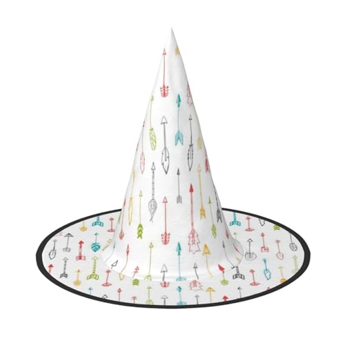 VXXNlnn Halloween-Hut – bunte handgezeichnete Hexenkunst mit Pfeilen im Boho-Stil, Dekoration, Party, Cosplay, Rollenspiel, Festival, Karneval, Stirnband für Feste, Ostern, 3 Stück VXXNlnn Halloween-Hut – bunte handgezeichnete Hexenkunst mit Pfeilen im Boho-Stil, Dekoration, Party, Cosplay, Rollenspiel, Festival, Karneval, Stirnband für Feste, Ostern, 3 Stück von VXXNlnn