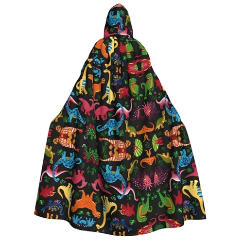 VXXNlnn Halloween Kapuzenumhang für Erwachsene, Cartoon-Dinosaurier-Druck, Kostüm, Umhang für Party, Karneval, Cosplay, Bühnenauftritte VXXNlnn Halloween Kapuzenumhang für Erwachsene, Cartoon-Dinosaurier-Druck, Kostüm, Umhang für Party, Karneval, Cosplay, Bühnenauftritte von VXXNlnn