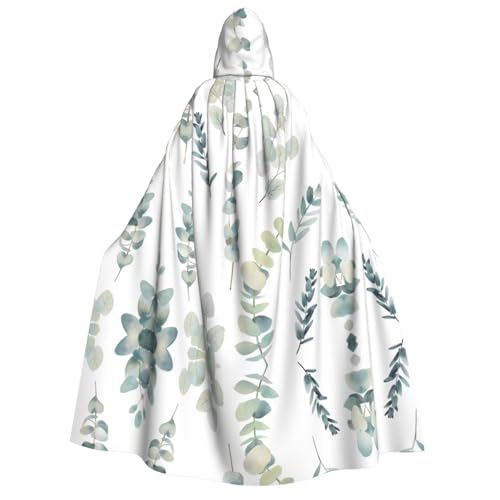 VXXNlnn Halloween Kapuzenumhang für Erwachsene, Eukalyptusblätter, Kostüm, Umhang für Party, Karneval, Cosplay und Bühnenauftritte VXXNlnn Halloween Kapuzenumhang für Erwachsene, Eukalyptusblätter, Kostüm, Umhang für Party, Karneval, Cosplay und Bühnenauftritte von VXXNlnn