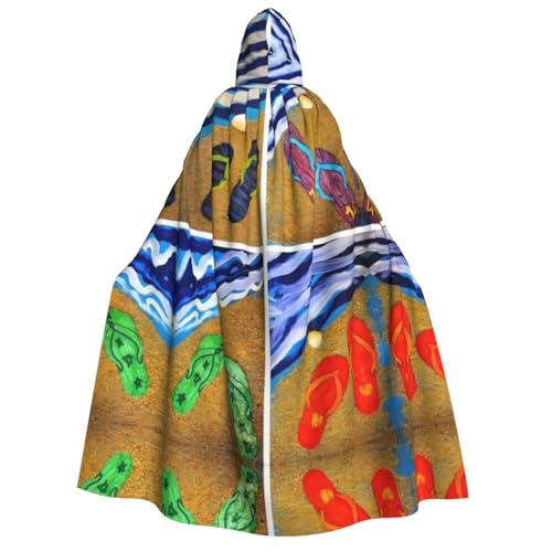 VXXNlnn Halloween-Kapuzenumhang für Erwachsene, Flip-Flops, Umhang für Party, Karneval, Cosplay, Bühnenauftritte VXXNlnn Halloween-Kapuzenumhang für Erwachsene, Flip-Flops, Umhang für Party, Karneval, Cosplay, Bühnenauftritte von VXXNlnn