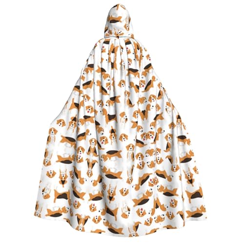 VXXNlnn Halloween-Kapuzenumhang für Erwachsene, Hunde-Druck, Kostüm, Umhang für Party, Karneval, Cosplay und Bühnenauftritte VXXNlnn Halloween-Kapuzenumhang für Erwachsene, Hunde-Druck, Kostüm, Umhang für Party, Karneval, Cosplay und Bühnenauftritte von VXXNlnn