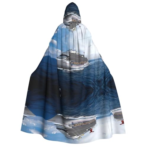 VXXNlnn Halloween Kapuzenumhang für Erwachsene, Kreuzfahrtschiff-Druck, Kostüm, Umhang für Party, Karneval, Cosplay, Bühnenauftritte VXXNlnn Halloween Kapuzenumhang für Erwachsene, Kreuzfahrtschiff-Druck, Kostüm, Umhang für Party, Karneval, Cosplay, Bühnenauftritte von VXXNlnn