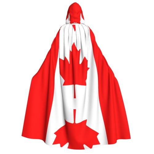 VXXNlnn Halloween-Kapuzenumhang für Erwachsene, Motiv: kanadische Flagge, für Party, Karneval, Cosplay und Bühnenauftritte VXXNlnn Halloween-Kapuzenumhang für Erwachsene, Motiv: kanadische Flagge, für Party, Karneval, Cosplay und Bühnenauftritte von VXXNlnn