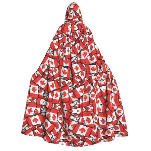 VXXNlnn Halloween-Kapuzenumhang für Erwachsene, Motiv: kanadische Flagge, für Party, Karneval, Cosplay und Bühnenauftritte VXXNlnn Halloween-Kapuzenumhang für Erwachsene, Motiv: kanadische Flagge, für Party, Karneval, Cosplay und Bühnenauftritte von VXXNlnn