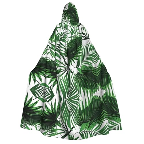 VXXNlnn Halloween-Kapuzenumhang für Erwachsene, Palmen-Druck, Kostüm, Umhang für Party, Karneval, Cosplay, Bühnenauftritte von VXXNlnn