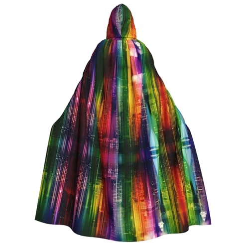 VXXNlnn Halloween-Kapuzenumhang für Erwachsene, Regenbogen, Stadtdruck, Umhang für Party, Karneval, Cosplay, Bühnenauftritte VXXNlnn Halloween-Kapuzenumhang für Erwachsene, Regenbogen, Stadtdruck, Umhang für Party, Karneval, Cosplay, Bühnenauftritte von VXXNlnn