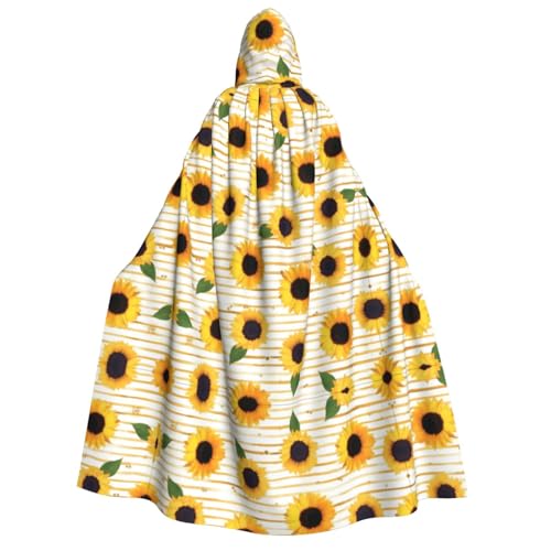 VXXNlnn Halloween-Kapuzenumhang für Erwachsene, Sonnenblumen-Muster, Umhang für Party, Karneval, Cosplay und Bühnenauftritte VXXNlnn Halloween-Kapuzenumhang für Erwachsene, Sonnenblumen-Muster, Umhang für Party, Karneval, Cosplay und Bühnenauftritte von VXXNlnn