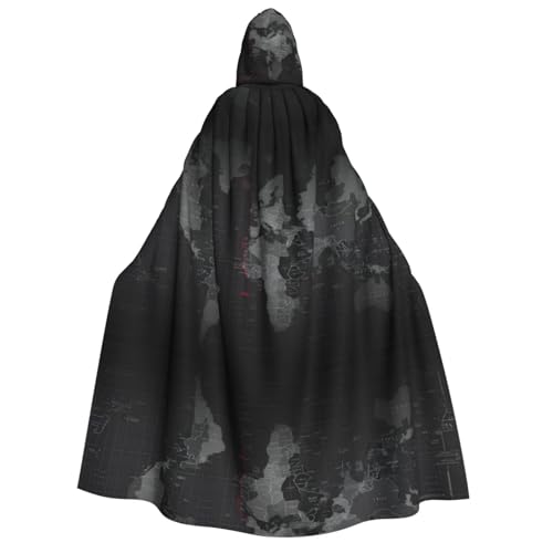 VXXNlnn Halloween-Kapuzenumhang für Erwachsene, Zeitzonenkarten-Druck, Kostüm, Umhang für Party, Karneval, Cosplay, Bühnenauftritte VXXNlnn Halloween-Kapuzenumhang für Erwachsene, Zeitzonenkarten-Druck, Kostüm, Umhang für Party, Karneval, Cosplay, Bühnenauftritte von VXXNlnn