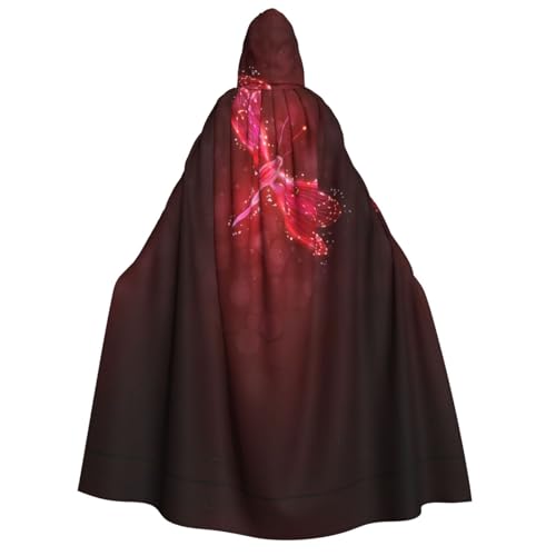 VXXNlnn Halloween-Kapuzenumhang für Erwachsene, abstrakter roter Libellen-Druck, Kostüm, Umhang für Party, Karneval, Cosplay und Bühnenauftritte VXXNlnn Halloween-Kapuzenumhang für Erwachsene, abstrakter roter Libellen-Druck, Kostüm, Umhang für Party, Karneval, Cosplay und Bühnenauftritte von VXXNlnn
