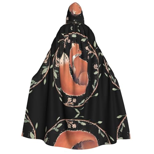 VXXNlnn Halloween Kapuzenumhang für Erwachsene, handbemalter Fuchs-Druck, Kostüm, Umhang für Party, Karneval, Cosplay und Bühnenauftritte VXXNlnn Halloween Kapuzenumhang für Erwachsene, handbemalter Fuchs-Druck, Kostüm, Umhang für Party, Karneval, Cosplay und Bühnenauftritte von VXXNlnn