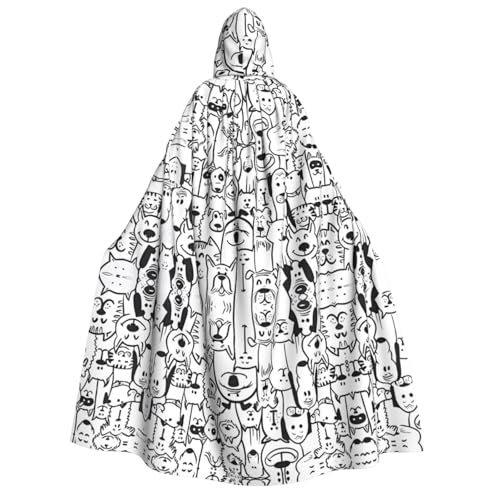 VXXNlnn Halloween-Kapuzenumhang für Erwachsene, lustiger Hund und Schaf, für Party, Karneval, Cosplay und Bühnenauftritte VXXNlnn Halloween-Kapuzenumhang für Erwachsene, lustiger Hund und Schaf, für Party, Karneval, Cosplay und Bühnenauftritte von VXXNlnn