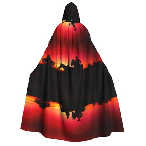 VXXNlnn Halloween Kapuzenumhang für Erwachsene – Texas Cowboy Print Kostüm Umhang für Party, Karneval, Cosplay und Bühnenauftritte VXXNlnn Halloween Kapuzenumhang für Erwachsene – Texas Cowboy Print Kostüm Umhang für Party, Karneval, Cosplay und Bühnenauftritte von VXXNlnn