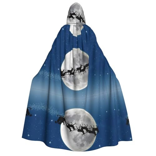 VXXNlnn Halloween-Kapuzenumhang für Erwachsene – Weihnachts-Hirsch-Druck, Kostüm, Umhang für Party, Karneval, Cosplay und Bühnenauftritte VXXNlnn Halloween-Kapuzenumhang für Erwachsene – Weihnachts-Hirsch-Druck, Kostüm, Umhang für Party, Karneval, Cosplay und Bühnenauftritte von VXXNlnn