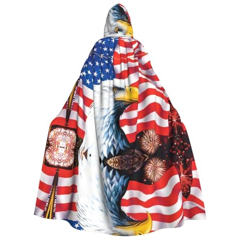 VXXNlnn Halloween-Kapuzenumhang für Erwachsene – Weißkopfseeadler-Kostüm-Umhang für Party, Karneval, Cosplay und Bühnenauftritte von VXXNlnn