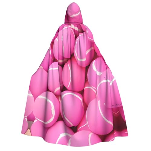 VXXNlnn Halloween-Kapuzenumhang für Erwachsene – leuchtend rosa Tennisbälle, Kostüm, Umhang für Party, Karneval, Cosplay und Bühnenauftritte VXXNlnn Halloween-Kapuzenumhang für Erwachsene – leuchtend rosa Tennisbälle, Kostüm, Umhang für Party, Karneval, Cosplay und Bühnenauftritte von VXXNlnn