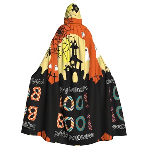 VXXNlnn Halloween-Umhang mit Kapuze, Unisex, für Erwachsene, Halloween-Geister-Kürbis-Volldruck, Cosplay-Umhang für Partys, Karneval und Themenveranstaltungen VXXNlnn Halloween-Umhang mit Kapuze, Unisex, für Erwachsene, Halloween-Geister-Kürbis-Volldruck, Cosplay-Umhang für Partys, Karneval und Themenveranstaltungen von VXXNlnn