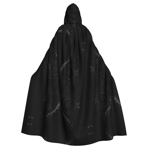 VXXNlnn Halloween-Umhang mit Kapuze für Erwachsene, Unisex, Cartoon-Musik, Volldruck, Cosplay-Umhang für Partys, Karneval und Themenveranstaltungen VXXNlnn Halloween-Umhang mit Kapuze für Erwachsene, Unisex, Cartoon-Musik, Volldruck, Cosplay-Umhang für Partys, Karneval und Themenveranstaltungen von VXXNlnn