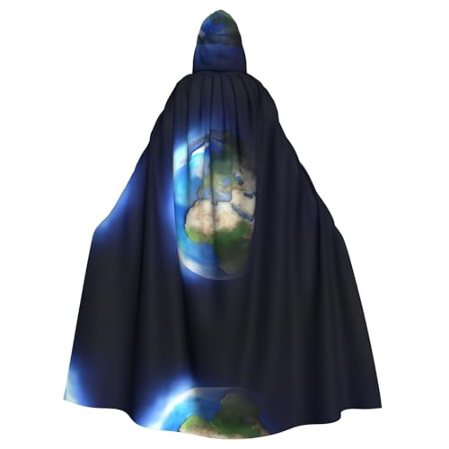 VXXNlnn Halloween-Umhang mit Kapuze für Erwachsene, Unisex, Motiv: leuchtende Erde, voller Druck, Cosplay-Umhang für Partys, Karneval und Themenveranstaltungen VXXNlnn Halloween-Umhang mit Kapuze für Erwachsene, Unisex, Motiv: leuchtende Erde, voller Druck, Cosplay-Umhang für Partys, Karneval und Themenveranstaltungen von VXXNlnn