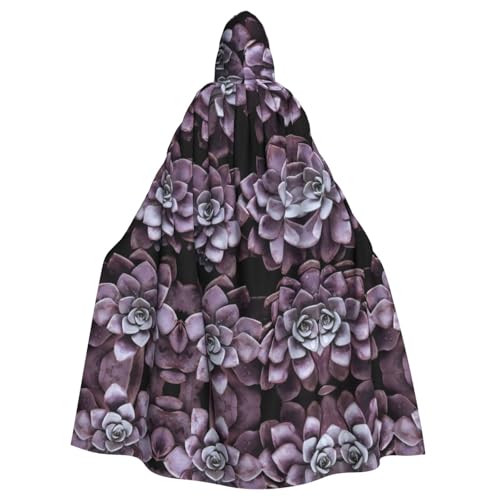 VXXNlnn Halloween-Umhang mit Kapuze für Erwachsene, Unisex, violette Pflanzen, Volldruck, Cosplay-Umhang für Partys, Karneval und Themenveranstaltungen VXXNlnn Halloween-Umhang mit Kapuze für Erwachsene, Unisex, violette Pflanzen, Volldruck, Cosplay-Umhang für Partys, Karneval und Themenveranstaltungen von VXXNlnn