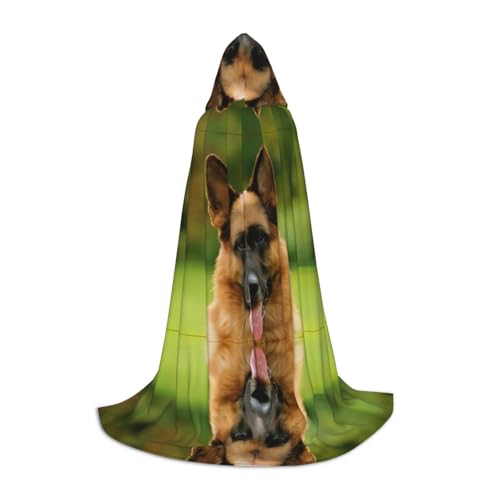VXXNlnn L Halloween Kapuzenumhang - Unisex Happy Deutscher Schäferhund Druck Cosplay Robe für Party, Karneval, Comic Ausstellung, Ostern & mehr VXXNlnn L Halloween Kapuzenumhang - Unisex Happy Deutscher Schäferhund Druck Cosplay Robe für Party, Karneval, Comic Ausstellung, Ostern & mehr von VXXNlnn