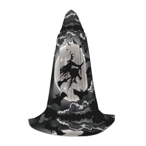 VXXNlnn M Halloween Kapuzenumhang - Unisex Halloween Hexe Druck Cosplay Robe für Party, Karneval, Comic Ausstellung, Ostern & mehr VXXNlnn M Halloween Kapuzenumhang - Unisex Halloween Hexe Druck Cosplay Robe für Party, Karneval, Comic Ausstellung, Ostern & mehr von VXXNlnn