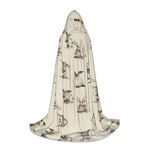 VXXNlnn M Halloween Kapuzenumhang - Unisex Kaninchen Hintergrund Druck Cosplay Robe für Party, Karneval, Comic Ausstellung, Ostern & mehr VXXNlnn M Halloween Kapuzenumhang - Unisex Kaninchen Hintergrund Druck Cosplay Robe für Party, Karneval, Comic Ausstellung, Ostern & mehr von VXXNlnn