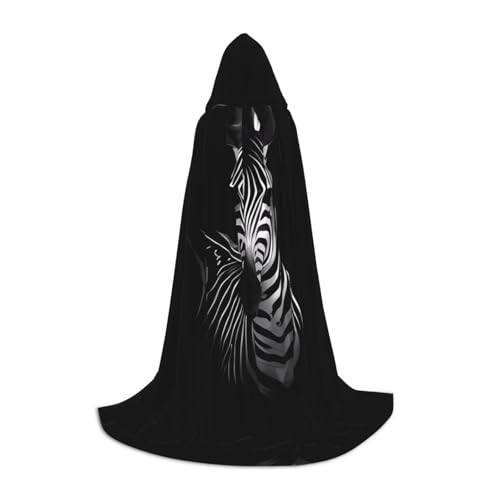 VXXNlnn M Halloween Kapuzenumhang - Unisex Zebra Print Cosplay Robe für Party, Karneval, Comic Ausstellung, Ostern & mehr VXXNlnn M Halloween Kapuzenumhang - Unisex Zebra Print Cosplay Robe für Party, Karneval, Comic Ausstellung, Ostern & mehr von VXXNlnn