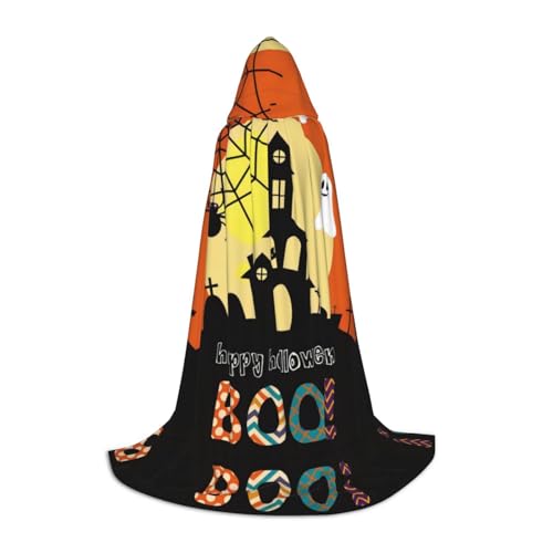 VXXNlnn S Halloween Kapuzenumhang - Unisex Halloween Geist Kürbis Druck Cosplay Robe für Party, Karneval, Comic Ausstellung, Ostern & mehr VXXNlnn S Halloween Kapuzenumhang - Unisex Halloween Geist Kürbis Druck Cosplay Robe für Party, Karneval, Comic Ausstellung, Ostern & mehr von VXXNlnn