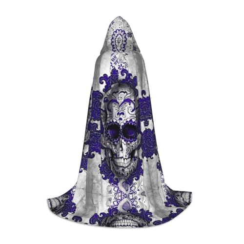 VXXNlnn S Halloween Kapuzenumhang - Unisex Lila Floser und Zucker Horror Skull Print Cosplay Robe für Party, Karneval, Comic Ausstellung, Ostern & mehr VXXNlnn S Halloween Kapuzenumhang - Unisex Lila Floser und Zucker Horror Skull Print Cosplay Robe für Party, Karneval, Comic Ausstellung, Ostern & mehr von VXXNlnn